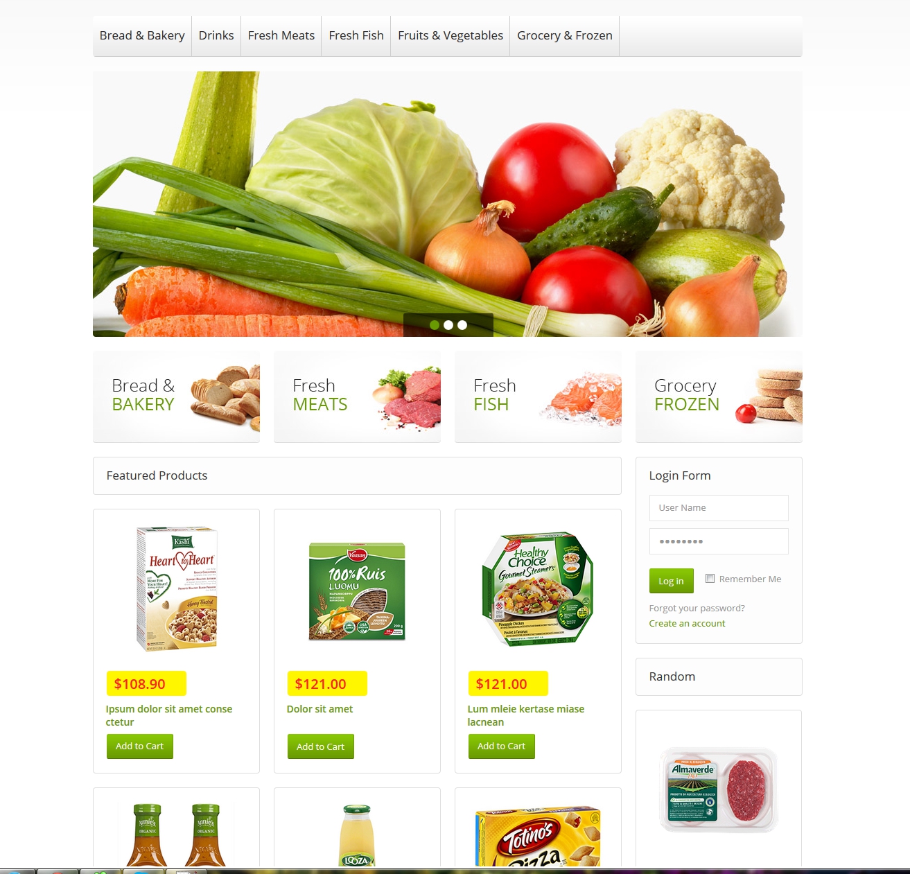 Интернет магазин (Продуктов питания) 2